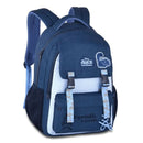Kit Mochila de Costas Mala Bolsa Alice no País da Maravilhas Azul Estojo Simples Juvenil Feminino Escolar Clio Megalomania
