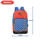 Mochila De Costas Mulher Maravilha Liga Da Justiça DC Comics Escolar Infantil Meninas Volta As Aulas