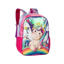 Kit Mochila Costa Mala Bolsa Unicórnio Lancheira Térmica Duas Alças Estojo Duplo Feminino Infantil Escolar Lanchinho Clio Megalomania