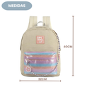 Mochila Escolar Juvenil Up4you Larissa Manoela Feminino Volta as Aulas Espaçosa Passeio Estilosa