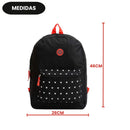Mochila Feminina Costas Coração Escolar Clio Juvenil Estilosa Espaçosa Passeio Estudo Volta as Aulas