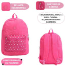 Mochila Feminina Costas Coração Escolar Clio Juvenil Estilosa Espaçosa Passeio Estudo Volta as Aulas