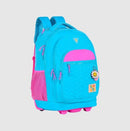 Mochila de Carrinho Rodinha Luluca Juvenil Rosa Lilás Azul Escolar Volta Aula Feminina Menina Youtuber Clio Megalomania