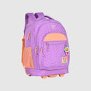 Mochila de Carrinho Rodinha Luluca Juvenil Rosa Lilás Azul Escolar Volta Aula Feminina Menina Youtuber Clio Megalomania