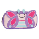 Necessaire Borboleta Roxo 3D Organização Viagem Presente Personalizada Menina Criança Juvenil Ponto Criativo