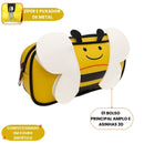 Necessaire Abelha Amarelo Personalizada Mel Menina Juvenil Organização Presente Passeio Estilo Ponto Criativo