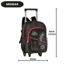 KIT Mochila de Carrinho e Estojo Box 100 Pens 36 Elástico One Piece Volta as Aulas Juvenil Escolar