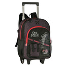 KIT Mochila de Carrinho e Estojo Box 100 Pens 36 Elástico One Piece Volta as Aulas Juvenil Escolar