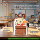 Mochila de Costas Ursinho Pooh Original Disney Escolar Volta as Aulas Infantil Fofa Resistente Passeio Viagem Criança