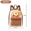 Mochila de Costas Ursinho Pooh Original Disney Escolar Volta as Aulas Infantil Fofa Resistente Passeio Viagem Criança