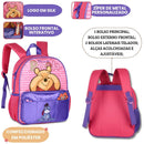 Mochila de Costas Ursinho Pool Infantil Menina Disney Escolar Volta as Aulas Passeio Viagem