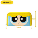 Carteira Meninas Superpoderosa Lindinha Juvenil Zíper Cartão Feminina Presente Cartoon