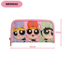 Carteira Meninas Superpoderosas Docinho Lindinha Florzinha Juvenil Zíper Cartão Feminina Presente Cartoon