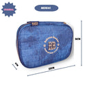 Estojo Box Rebecca Bonbon Com Organizador Escolar Meninas Cor Azul Jeans Clio