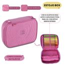 Estojo Box Escolar Rebecca Bonbon Juvenil 100 Pens Meninas Espaçoso Elástico Organizador Grande