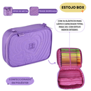 Estojo Box Escolar Rebecca Bonbon Juvenil 100 Pens Meninas Espaçoso Elástico Organizador Grande