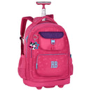 Mochila de Carrinho Rodinhas Rebecca Bonbon Rosa Roxo Preta Juvenil Escolar Feminina Notebook