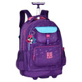 Mochila de Carrinho Rodinhas Rebecca Bonbon Rosa Roxo Preta Juvenil Escolar Feminina Notebook