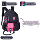 Mochila de Costas Rebecca Bonbon Escolar Juvenil Menina Volta as Aulas Grande Resistente Passeio