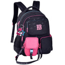 Kit Mochila De Costas e Estojo Box Preto Rebecca Bonbon Estiloso Escolar Juvenil Volta As Aulas Feminino