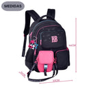 Kit Mochila De Costas e Estojo Box Preto Rebecca Bonbon Estiloso Escolar Juvenil Volta As Aulas Feminino