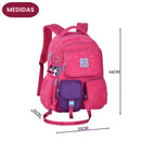 Kit Mochila De Costas e Estojo Box Rosa Rebecca Bonbon Juvenil Estiloso Escolar Feminino Volta As Aulas