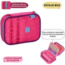 Kit Mochila De Carrinho e Estojo Box Rebecca Bonbon Rosa Estiloso Feminino Escolar Juvenil Volta As Aulas