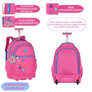 Mochila Carrinho Rebecca Bonbon Juvenil Feminino Escolar Passeio Volta as Aulas Viagem Passeio