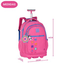 Mochila Carrinho Rebecca Bonbon Juvenil Feminino Escolar Passeio Volta as Aulas Viagem Passeio