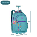 Mochila Carrinho Rebecca Bonbon Juvenil Feminino Escolar Passeio Volta as Aulas Viagem Passeio