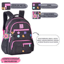Mochila de Costas Rebecca Bonbon Juvenil Feminino Escolar Passeio Viagem Volta as Aulas Clio