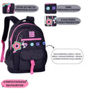 Mochila de Costas Rebecca Bonbon Escolar Juvenil Feminino Estilosa Volta as Aulas Passeio Viagem