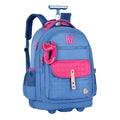 Mochila de Carrinho Rebecca Bonbon Rodinhas Escolar Juvenil Menina Volta as Aulas Viagem Passeio