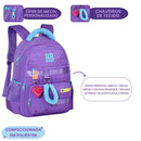 Mochila de Costas Juvenil Rebecca Bonbon Feminino Escolar Resistente Viagem Passeio Volta as Aulas