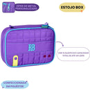 Kit Mochila De Costas e Estojo Box Lilás Rebecca Bonbon Juvenil Feminino Escolar Volta As Aulas Estudos