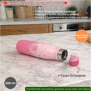 Garrafa Térmica Rebecca Bonbon 500ml Água Juvenil Estilosa Colorida Resistente Design Moderno Meninas