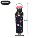 Garrafa Térmica Rebecca Bonbon 500ml Juvenil Feminino Resistente Estilosa Prática Escola Academia Passeio Água Bebida