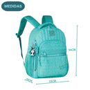 Mochila de Costas Juvenil Rebecca Bonbon Feminino Volta as Aulas Escolar Estilosa Colorida Clio