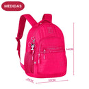 Mochila de Costas Juvenil Rebecca Bonbon Feminino Volta as Aulas Escolar Estilosa Colorida Clio