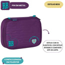 Estojo Box Rebecca Bonbon Escolar Voltas as Aula Organizador 100 Pens Menina Juvenil Clio Resistente