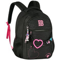 Mochila de Costas Rebecca Bonbon Preta Escolar Volta as Aula Juvenil Adolescente Espaçosa Resistente