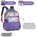Mochila de Costas Holográfica Rebecca Bonbon Rosa Escolar Volta as Aulas Juvenil Youtuber Feminina