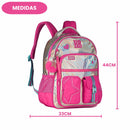 Kit Mochila De Costas e Lancheira Térmica Rebecca Bonbon Holográfica Rosa Volta As Aulas Juvenil