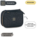 Kit Mochila de Costas e Estojo Box 100 Pens Rebecca Bonbon Jeans Escolar Feminino Volta as Aulas