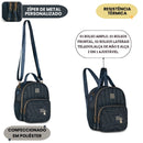 Lancheira Térmica Jeans Rebecca Bonbon Lanche Passeio Juvenil Volta as Aulas Viagem Estilosa Menina