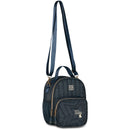 Kit Mochila De Carrinho e Lancheira Térmica e Estojo Box Jeans Rebecca Bonbon Juvenil Feminino Volta As Aulas