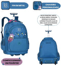 Mochila de Carrinho Rebecca Bonbon Escolar Rodinhas Juvenil Feminina Volta as Aulas Resistente Clio
