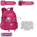 Mochila de Costas 17,5" Rebecca Bonbon Escolar Juvenil Feminino Volta as Aulas Youtuber Viagem
