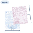Refil Mini Fichário Stitch A6 2 Furos 80 Folhas Escolar Organização Volta Aulas Disney