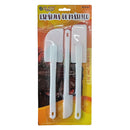 Kit Espátula de Plástico 03 Peças Culinária Bolo Cozinha Chef Confeitaria elite